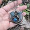 Large Bronze Dragon Locket Necklace with black opal replica, Fantasy jewelry, Gothic jewelry product 4